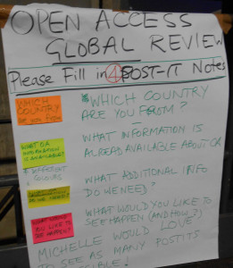 Questions from #OKFestOA Session. Text by Peter Murray-Rust, photo by Jenny Molloy. 